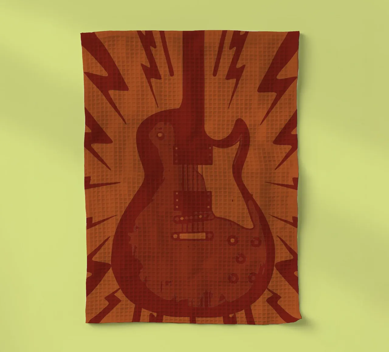 Rock Guitar tea towel by MUSIC EDITION