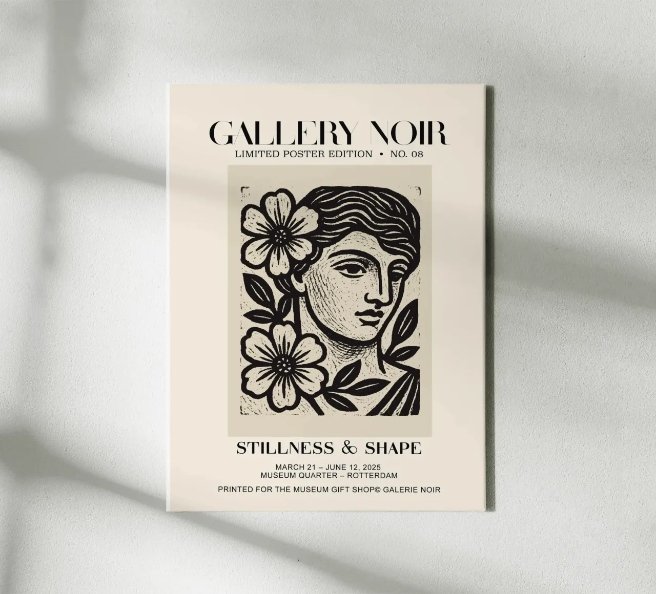 Gallery Noir No 08 tela con Cornice a cassetta da treechild