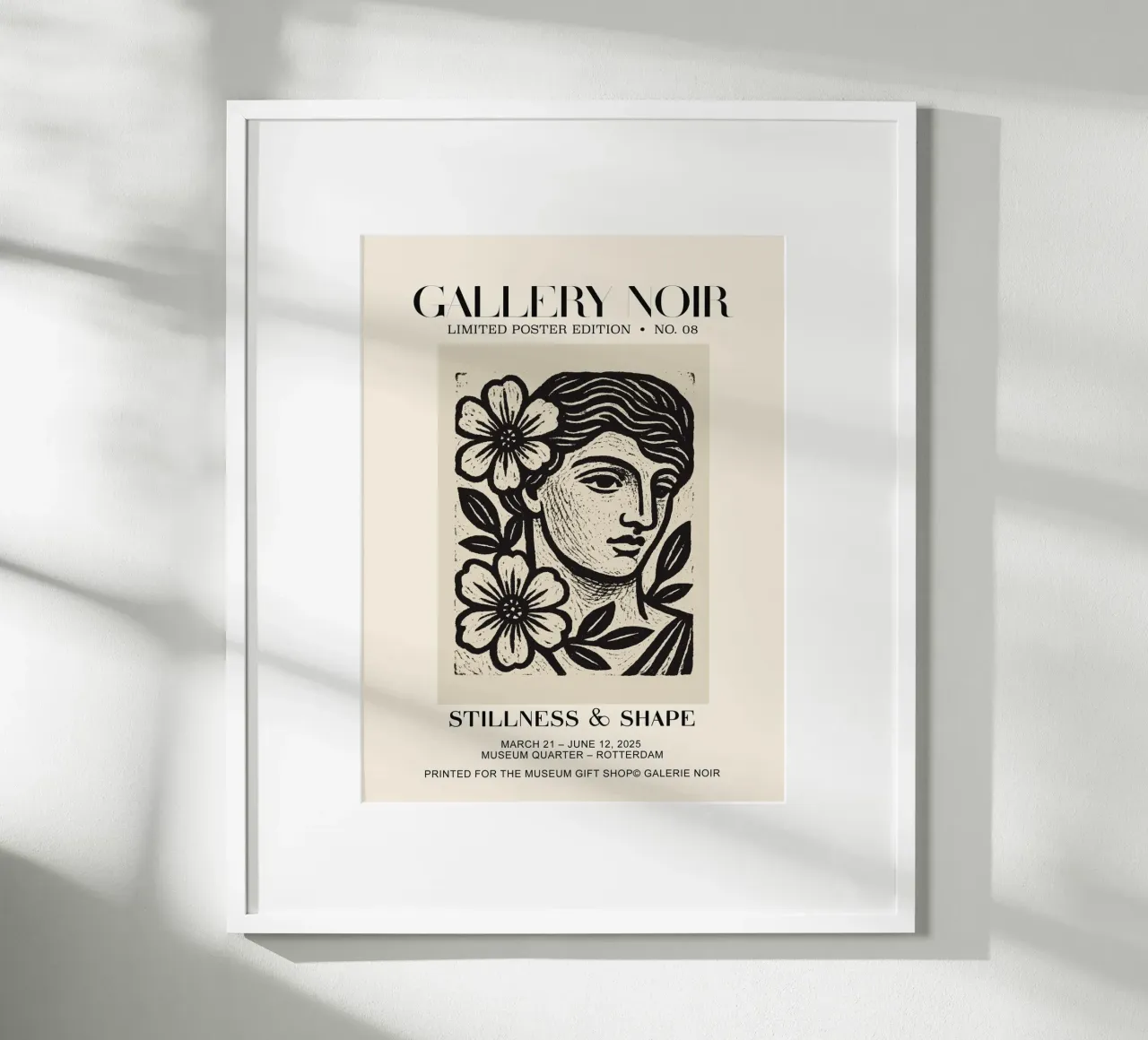 Gallery Noir No 08 poster con telaio in alluminio da treechild