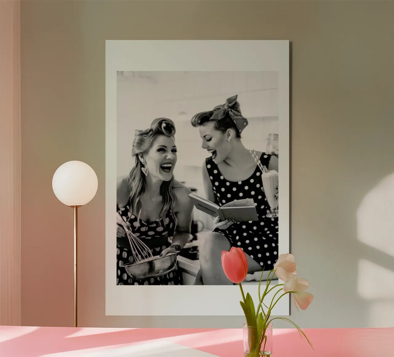 Polka Dots II alluminio dibond da Runway Collective