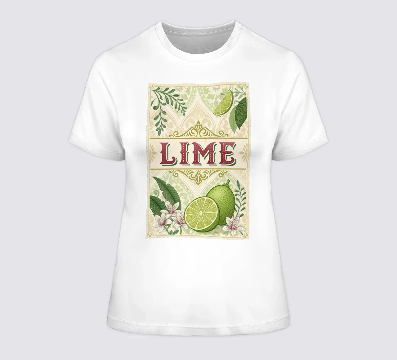 Lima refreshing drink exhibition poster women's fitted t-shirt by 🎁 ARTVI-SHOP