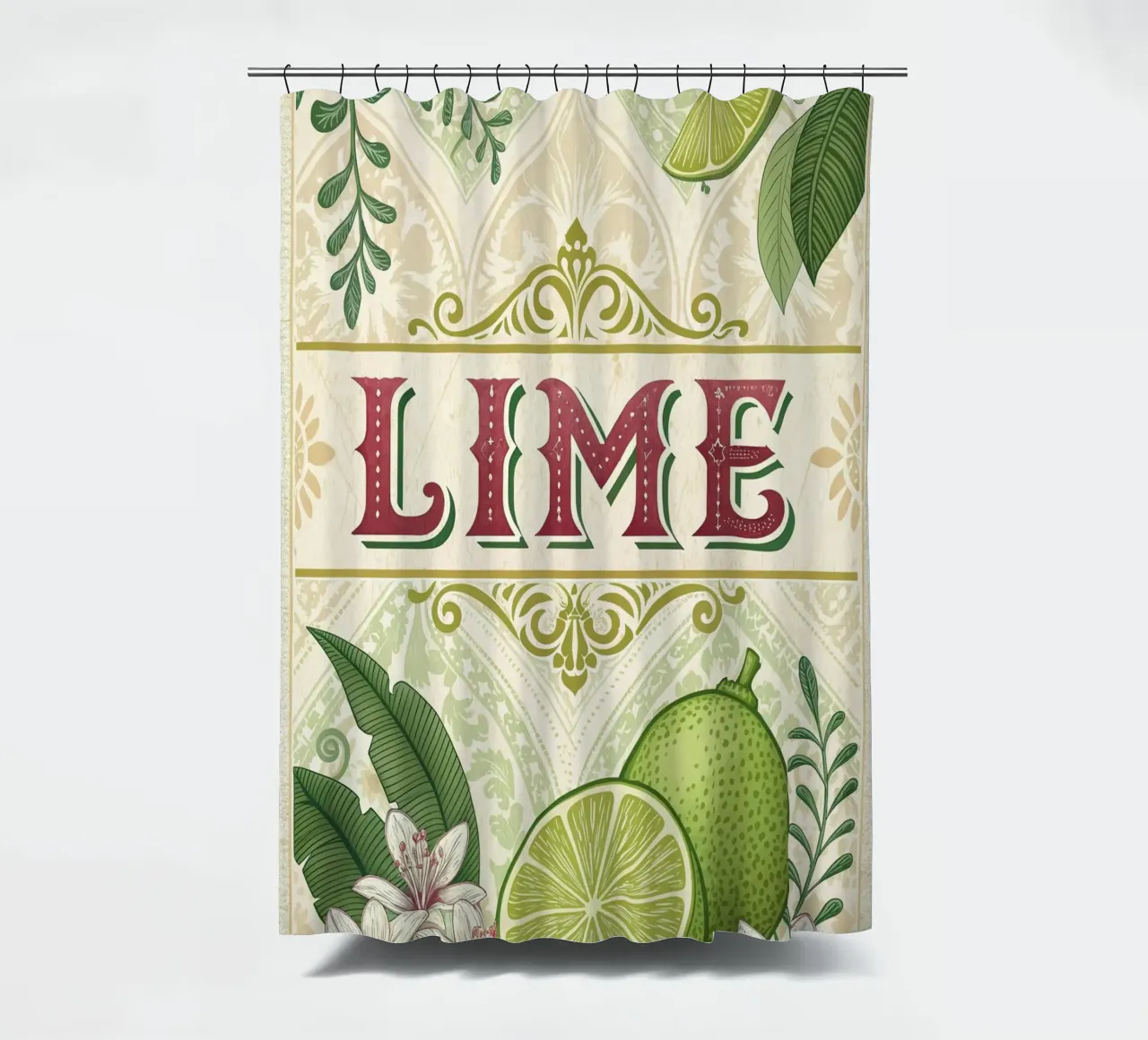 Manifesto della mostra della bevanda rinfrescante Lima tenda da doccia da 🎁 ARTVI-SHOP