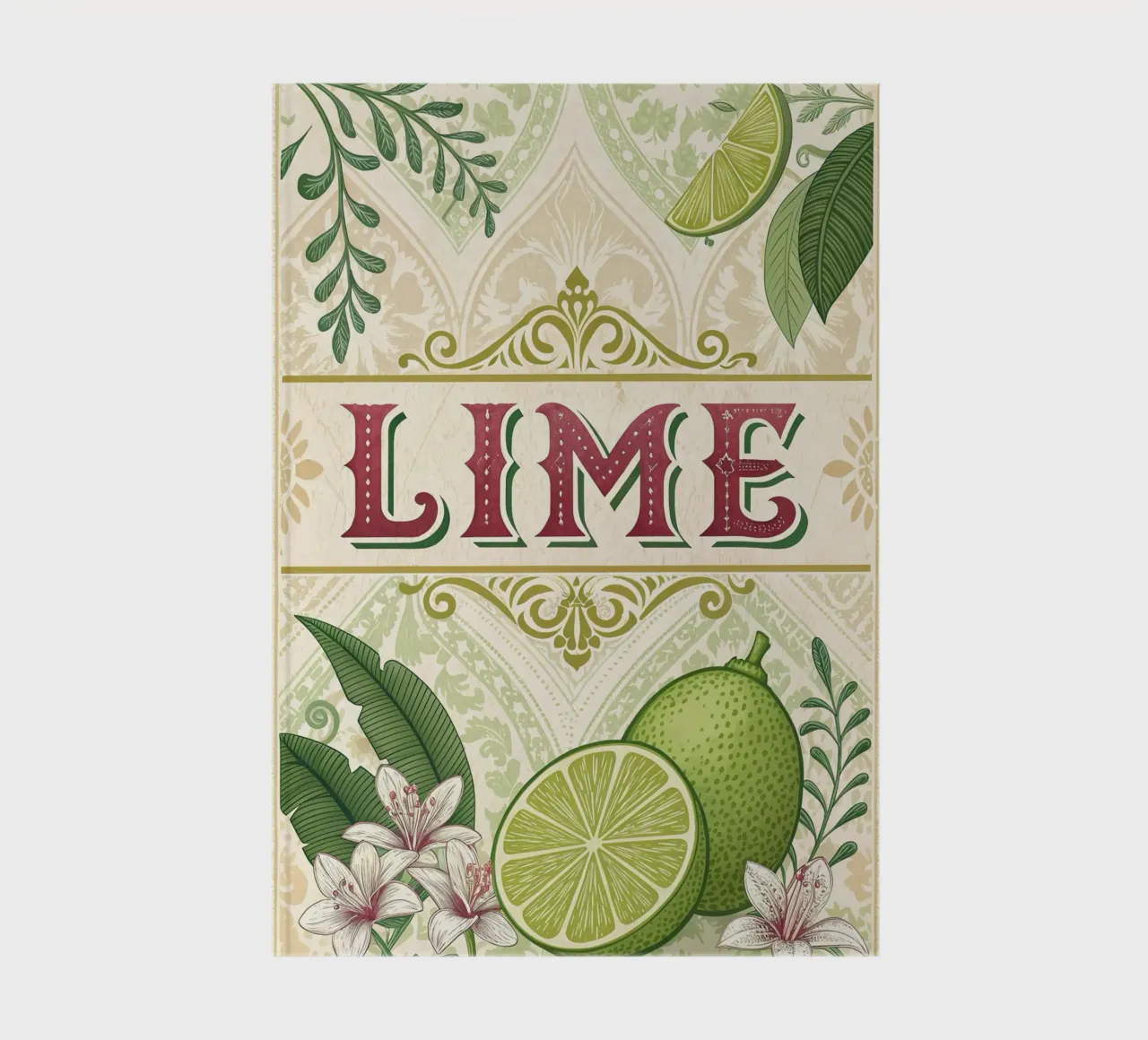 Lima refreshing drink exhibition poster notebook by 🎁 ARTVI-SHOP
