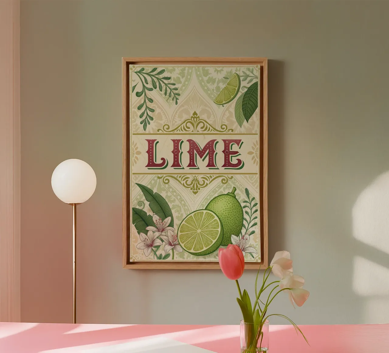 Manifesto della mostra della bevanda rinfrescante Lima tela da 🎁 ARTVI-SHOP