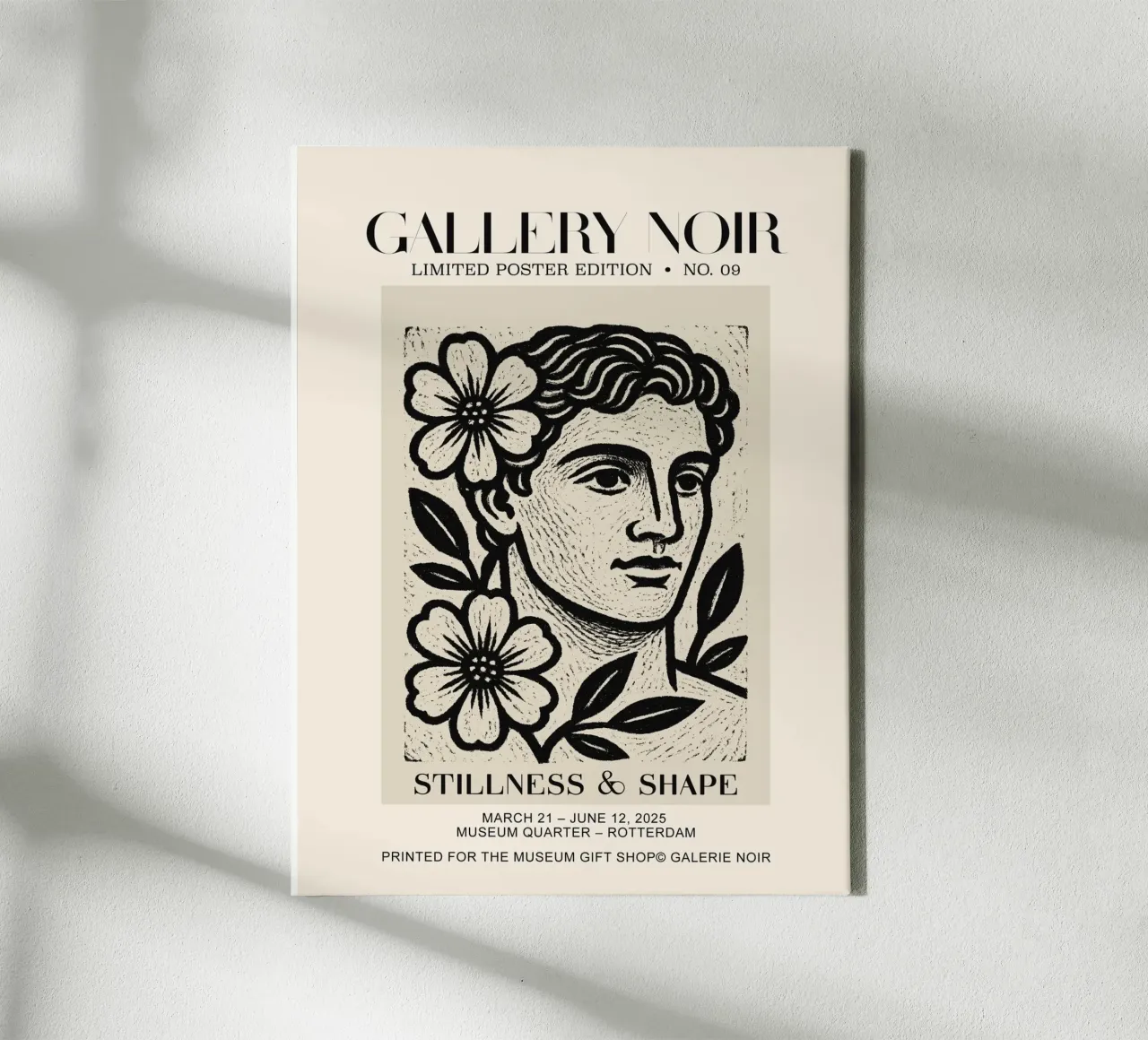 Gallery Noir No 09 tela con Cornice a cassetta da treechild