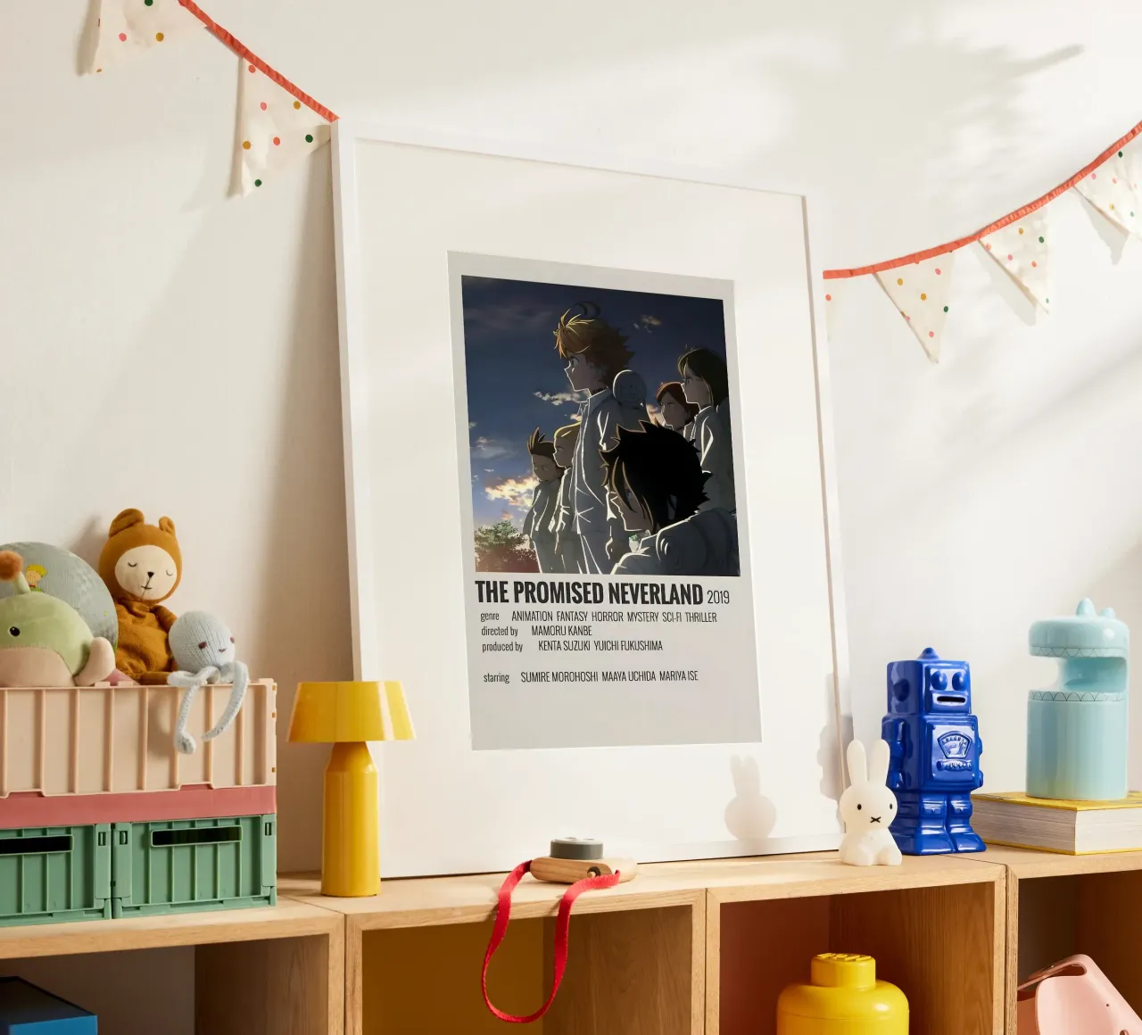 THE PROMISED NEVERLAND 2019 poster con telaio in plastica da Totoya