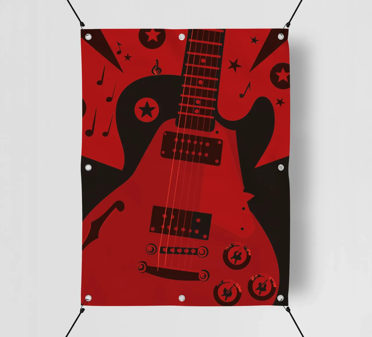 Chitarra rock telo in pvc da MUSIC EDITION