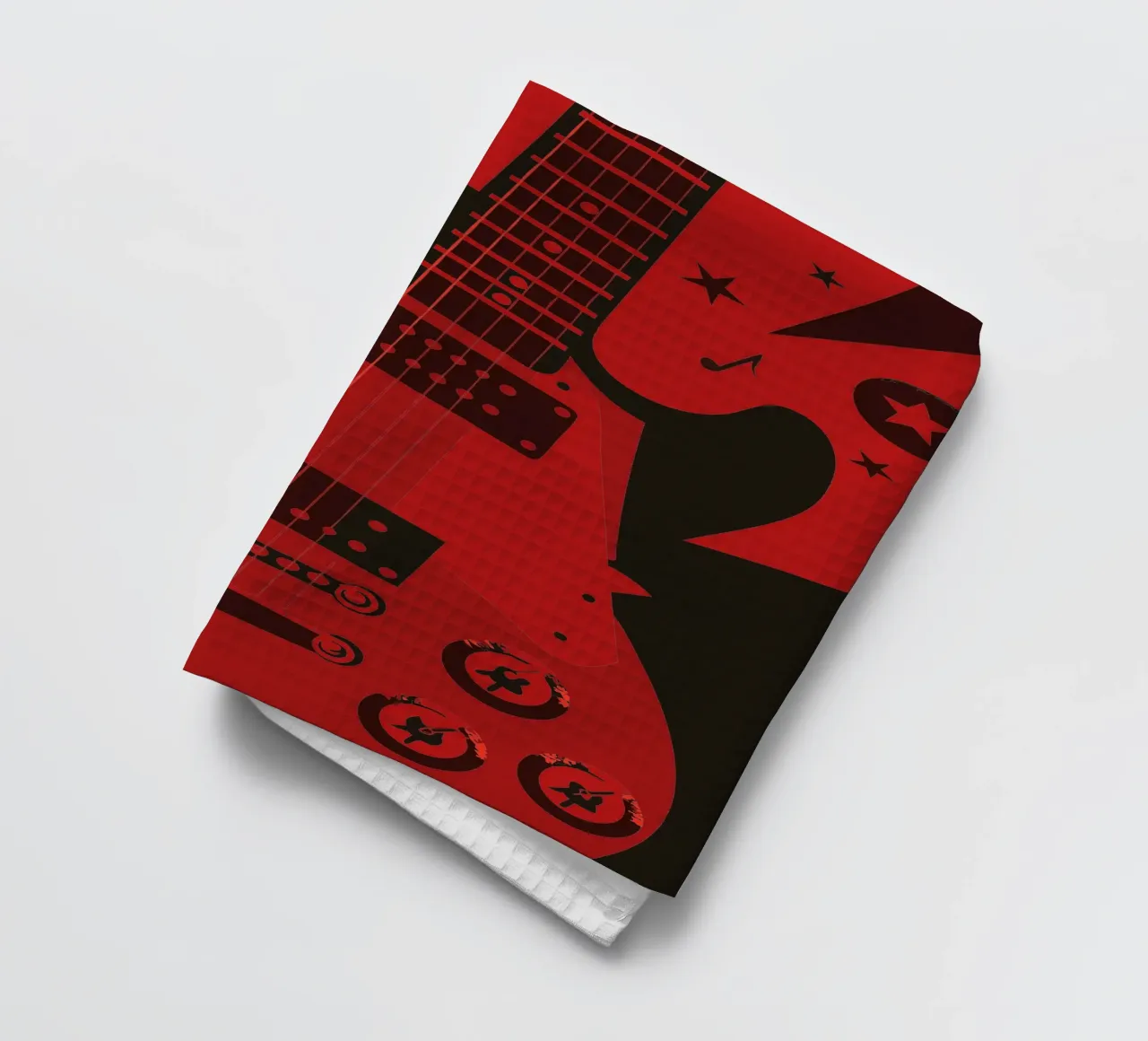 Rock Guitar tea towel by MUSIC EDITION