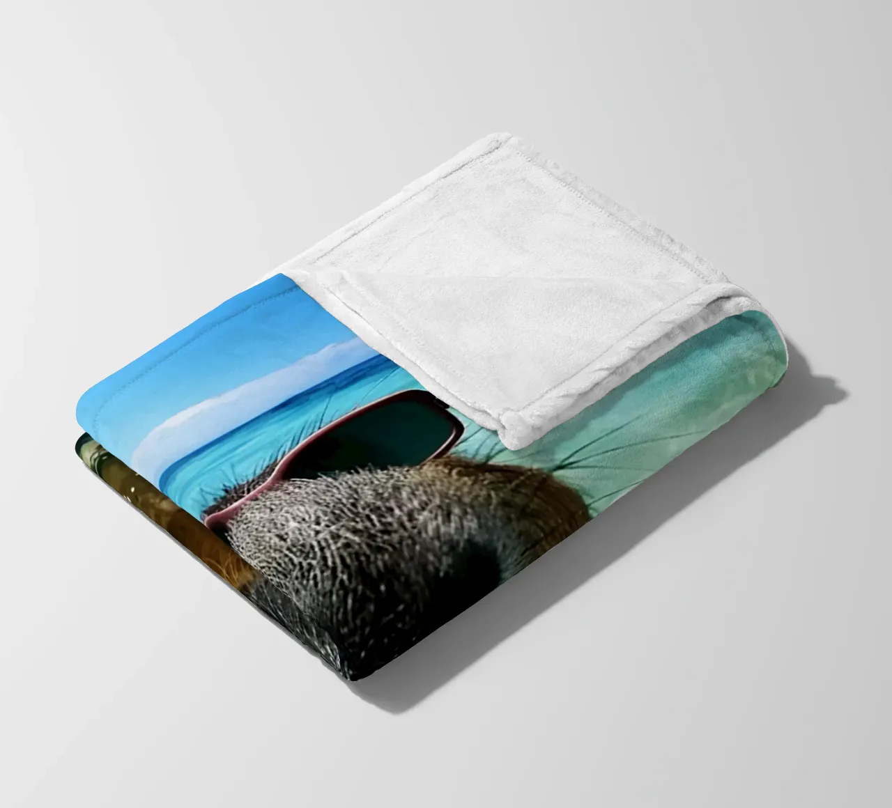 The beast inside me Funny capybara fleece blanket by the gondals