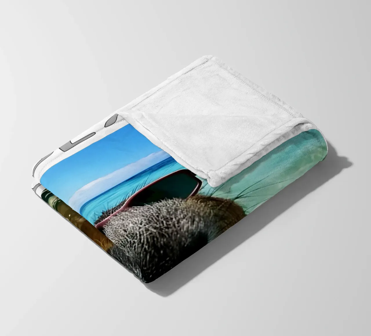 The beast inside me Funny capybara fleece blanket by the gondals