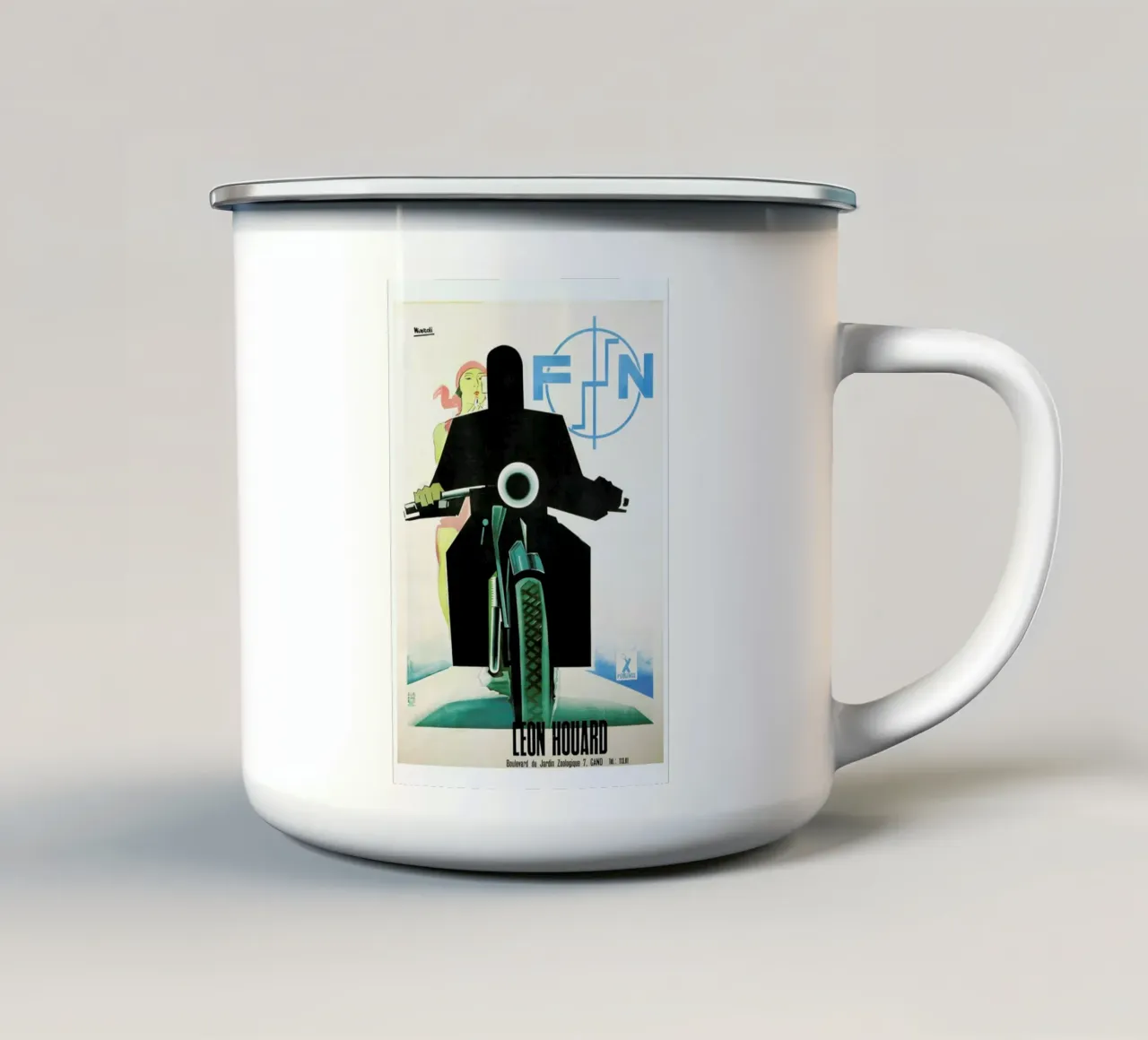motorcycle1 tazza in smalto da Robert Livingston