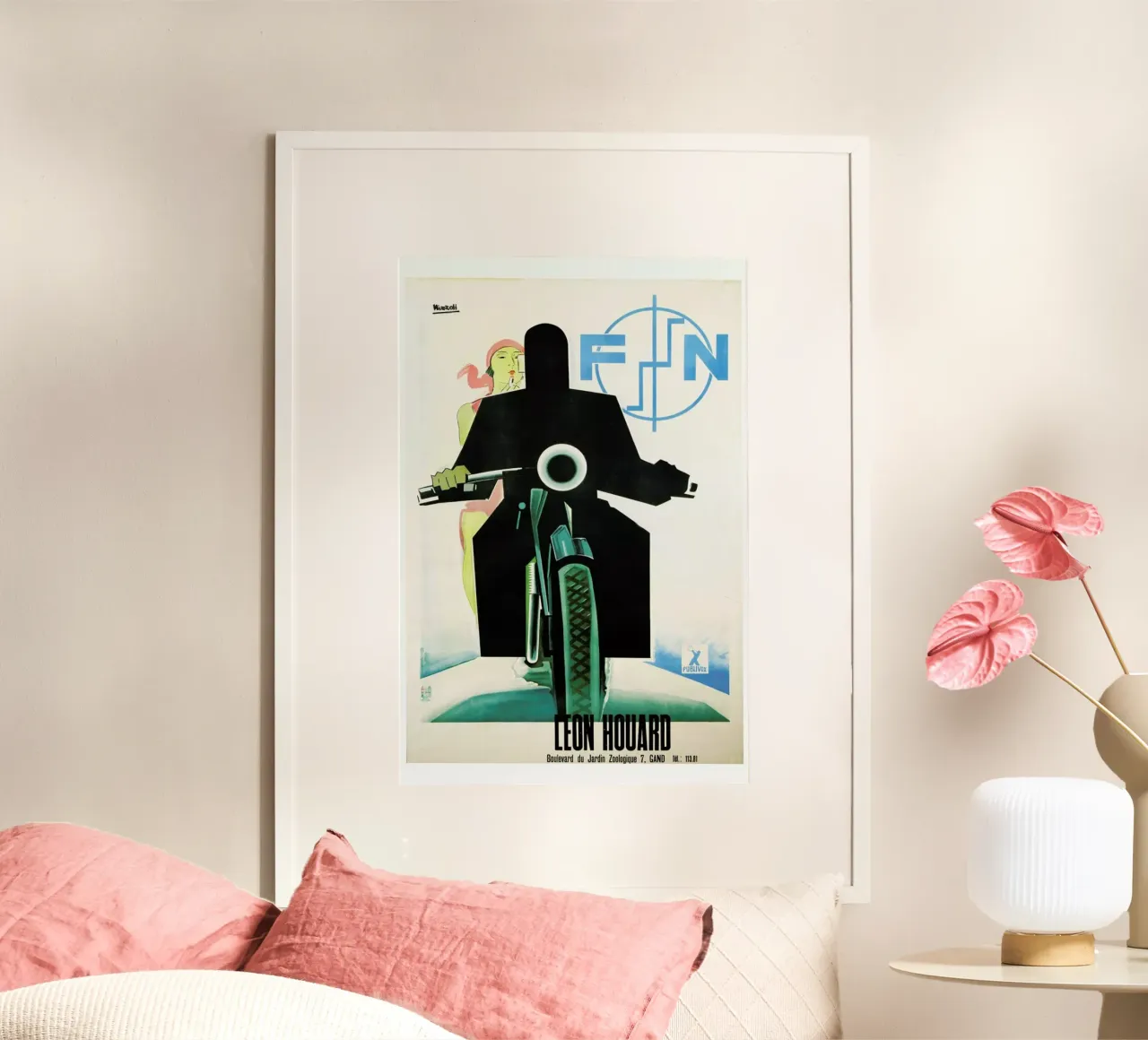 motorcycle1 poster van Robert Livingston