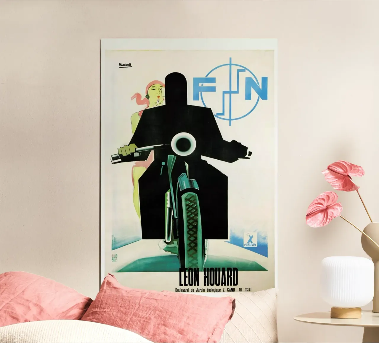 motorcycle1 poster van Robert Livingston