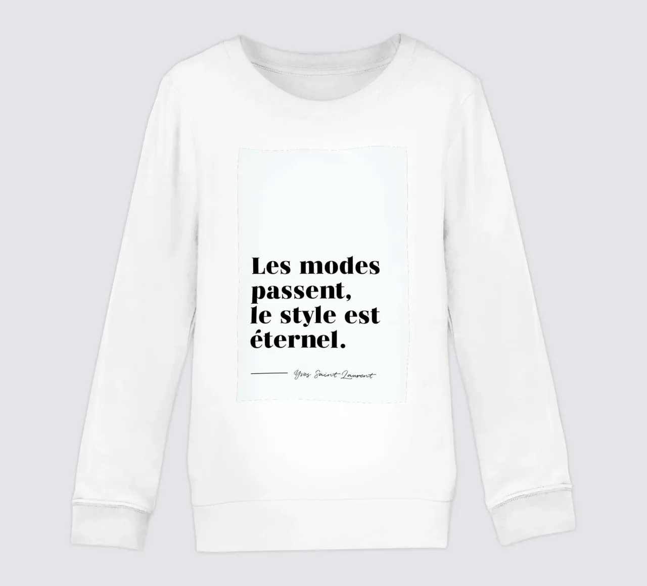 Style éternel felpa bambino da typed