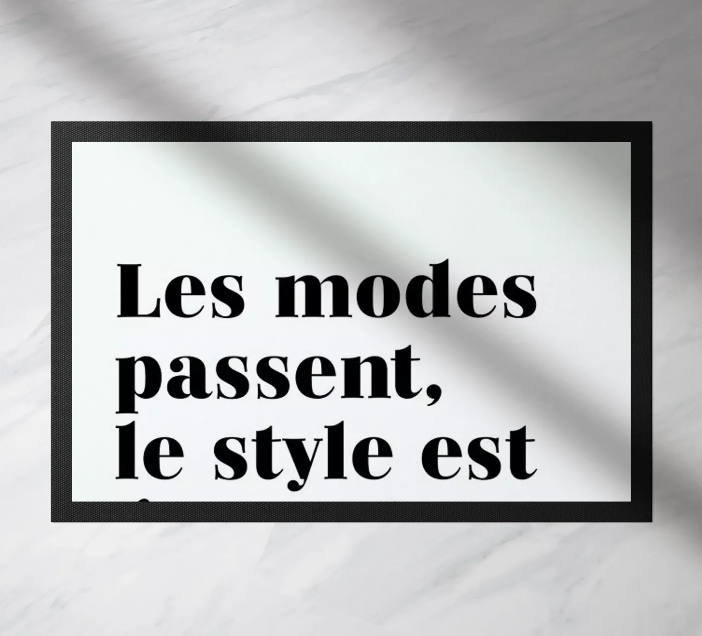 Style éternel doormat by typed