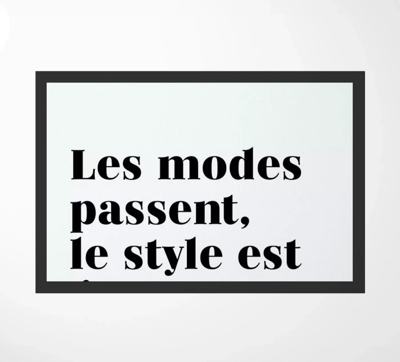 Style éternel doormat by typed