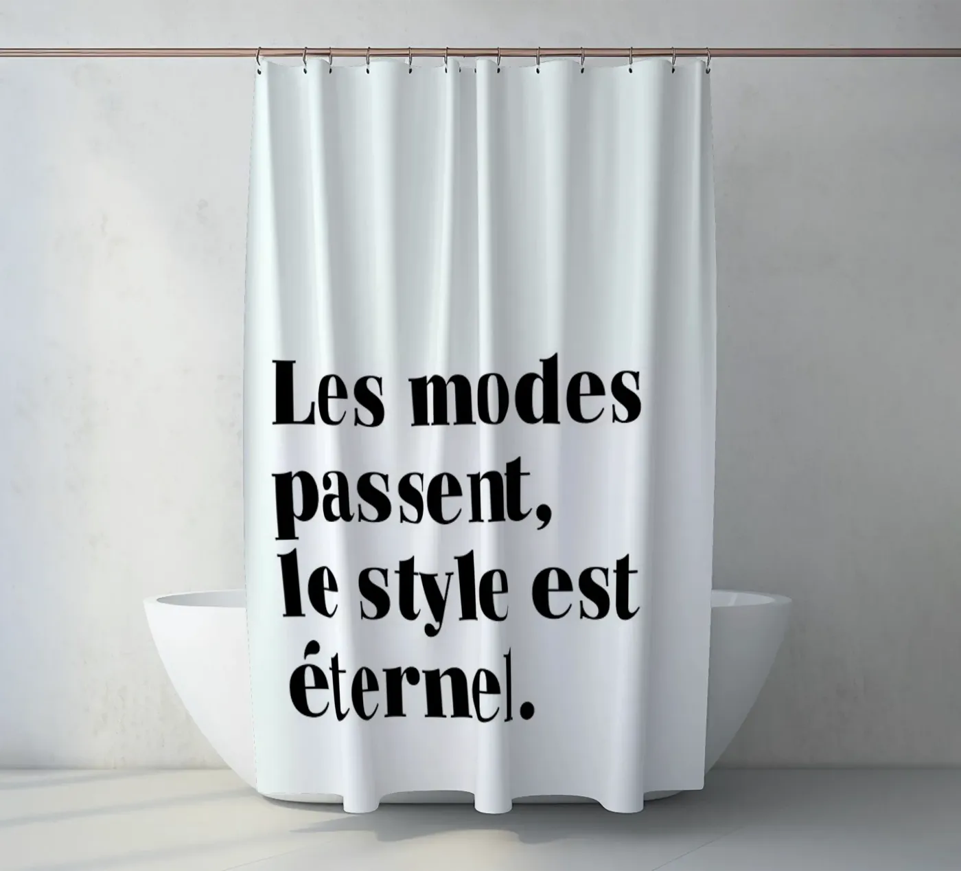 Style éternel Duschvorhang von typed