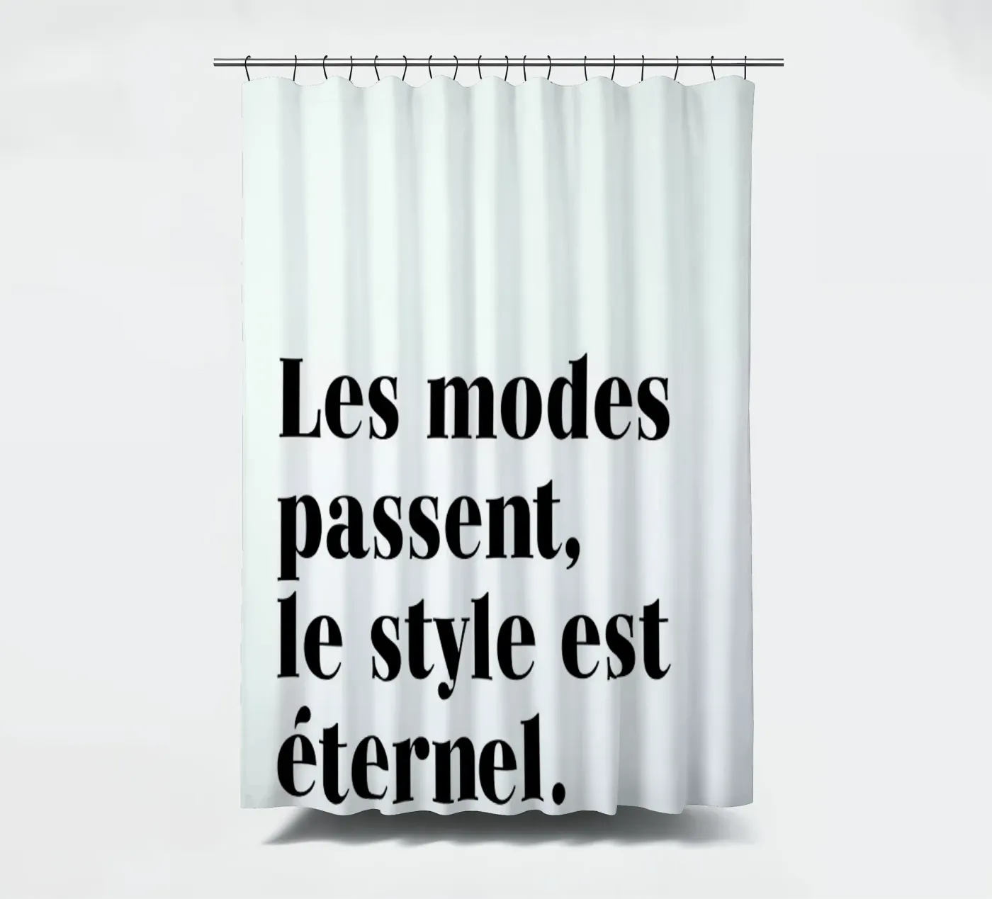 Style éternel douchegordijn van typed