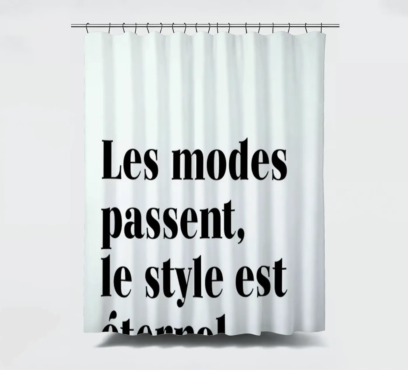Style éternel douchegordijn van typed