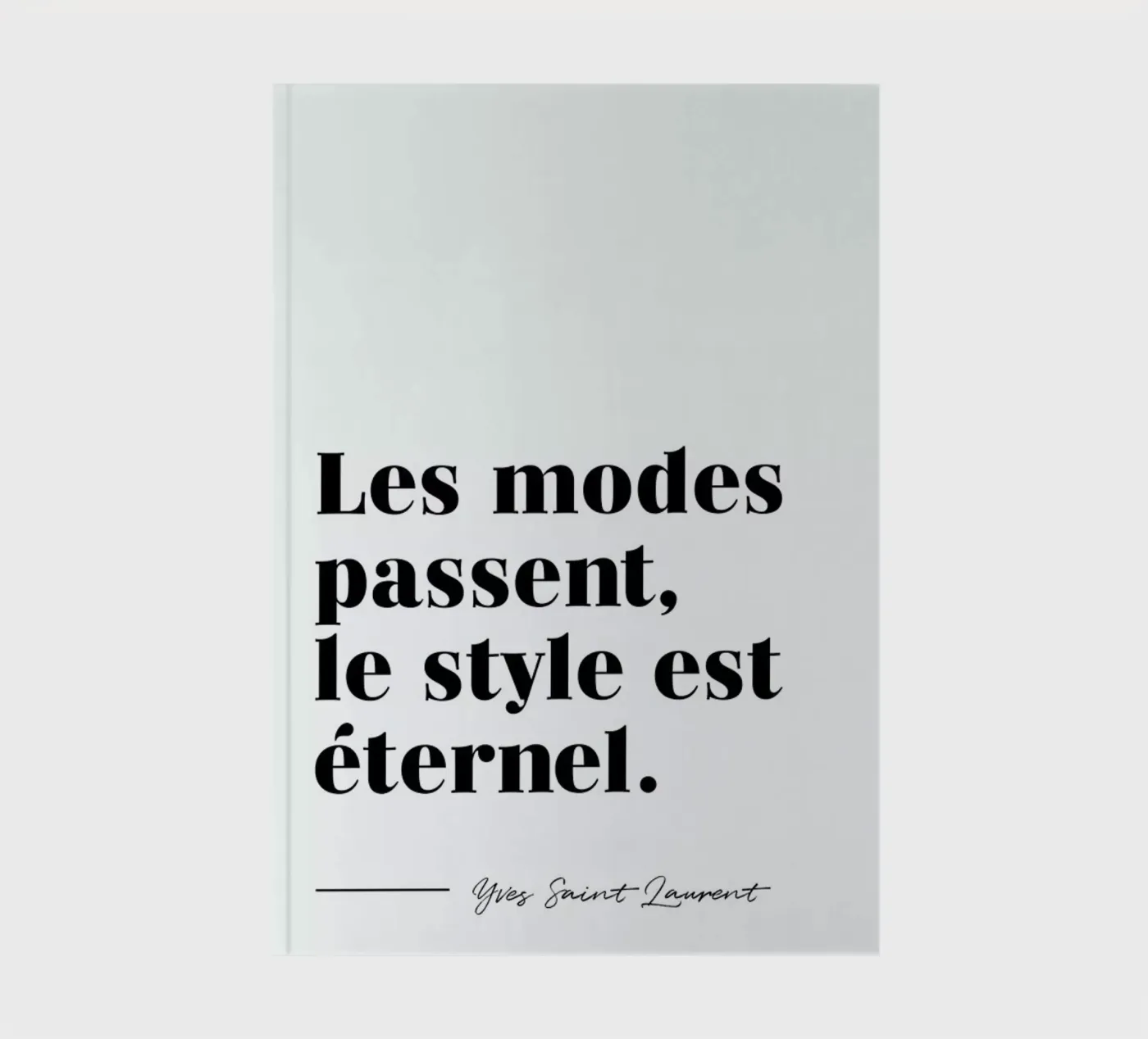 Style éternel notebook by typed