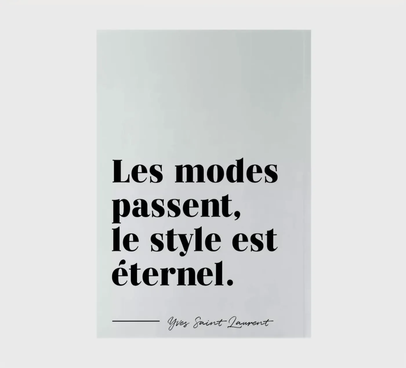 Style éternel notebook by typed
