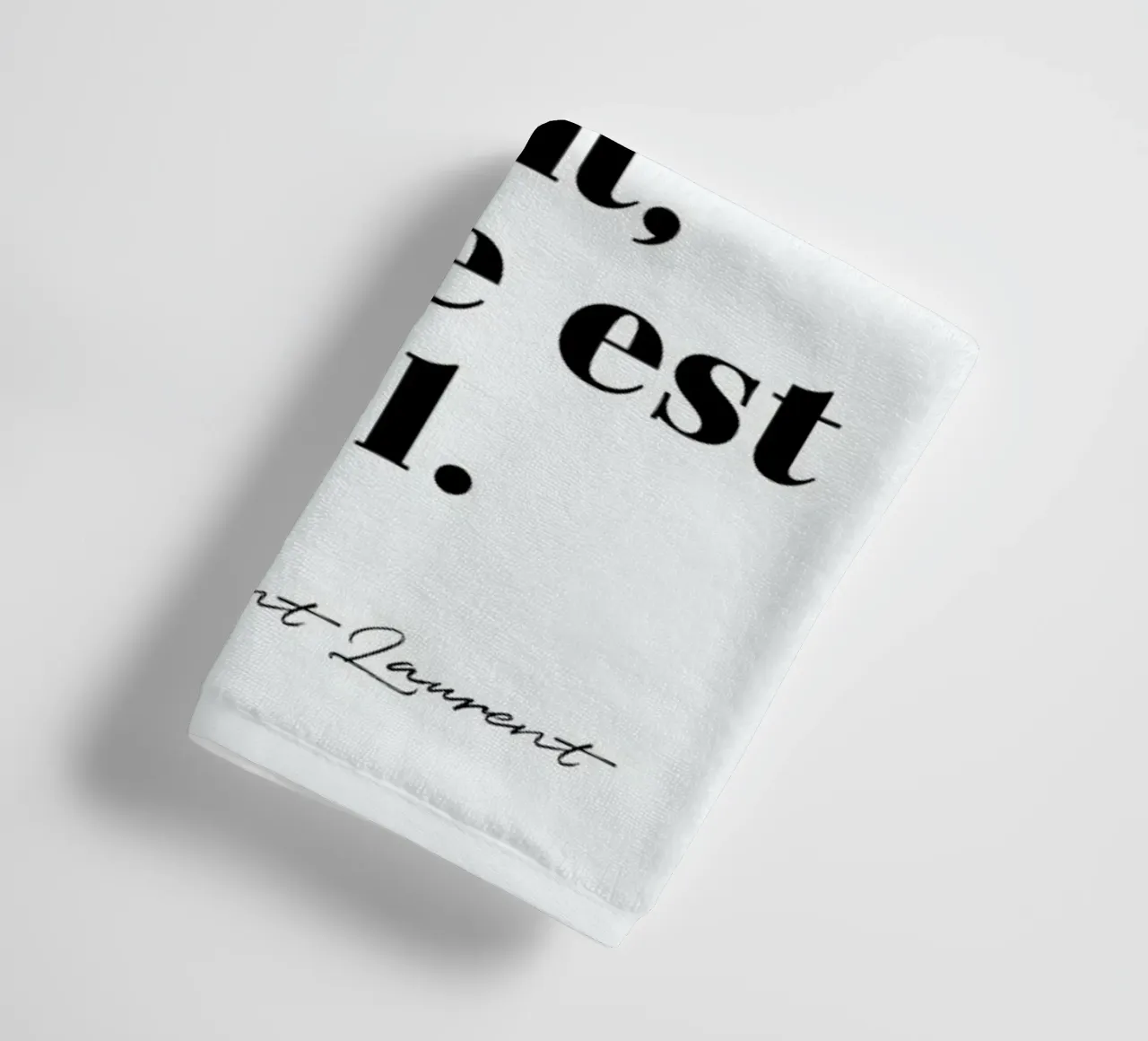 Style éternel badhanddoek van typed