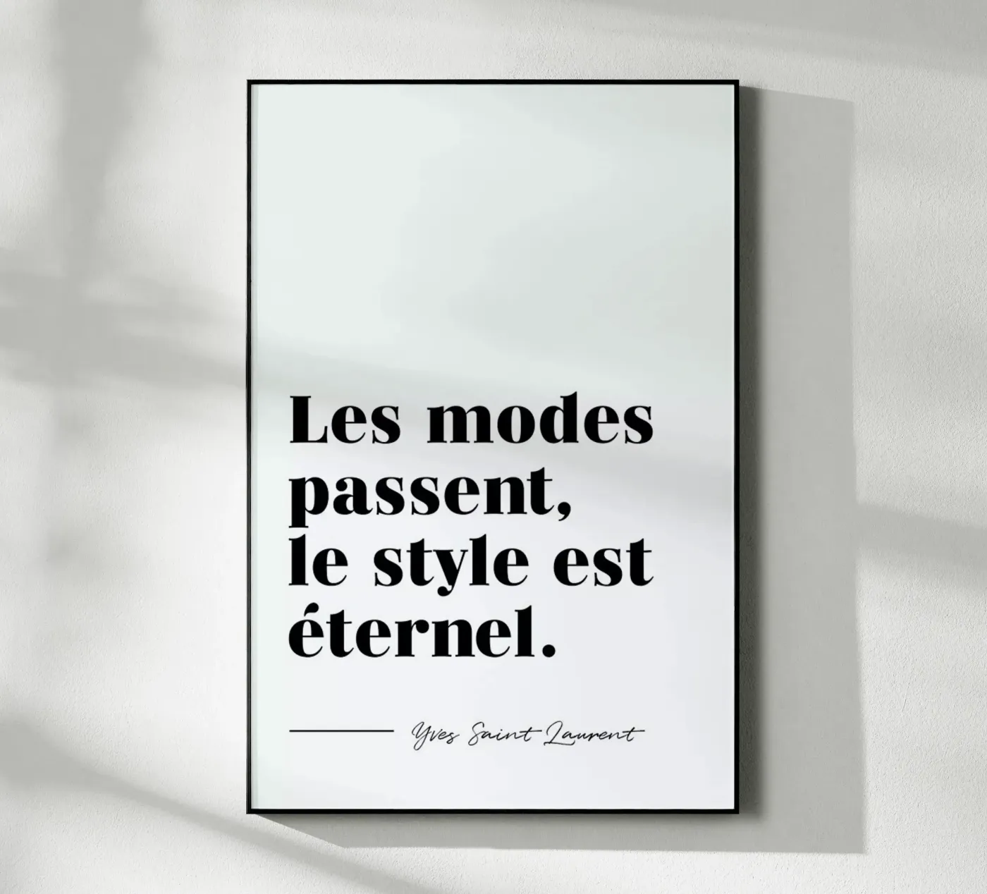 Style éternel plexiglass da typed