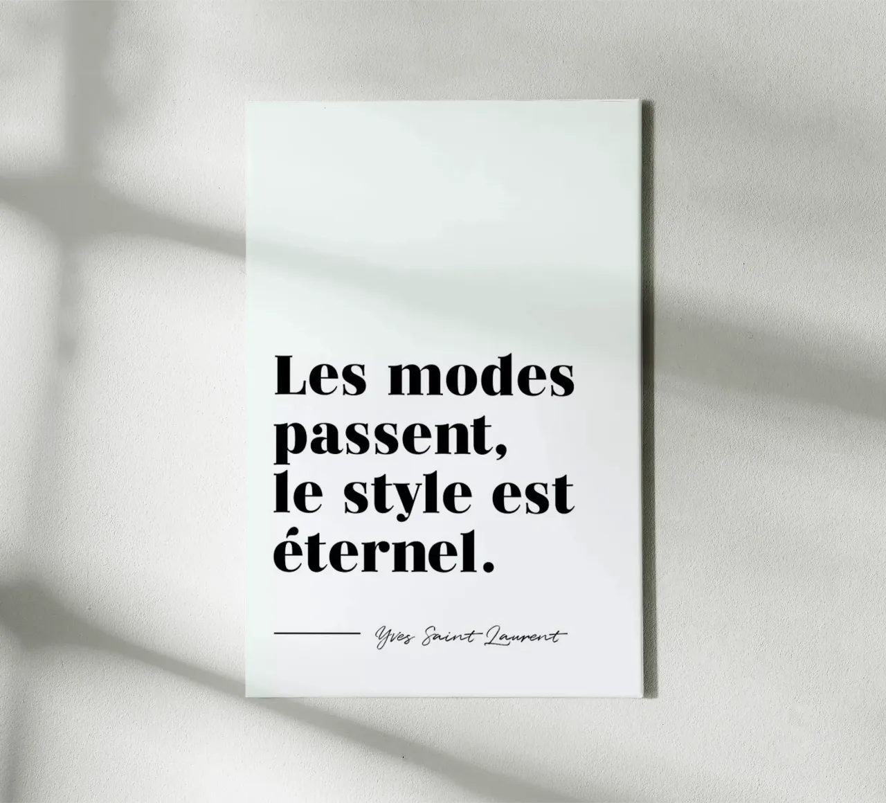 Style éternel canvas by typed