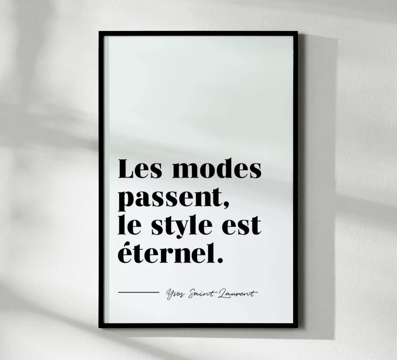 Style éternel poster van typed