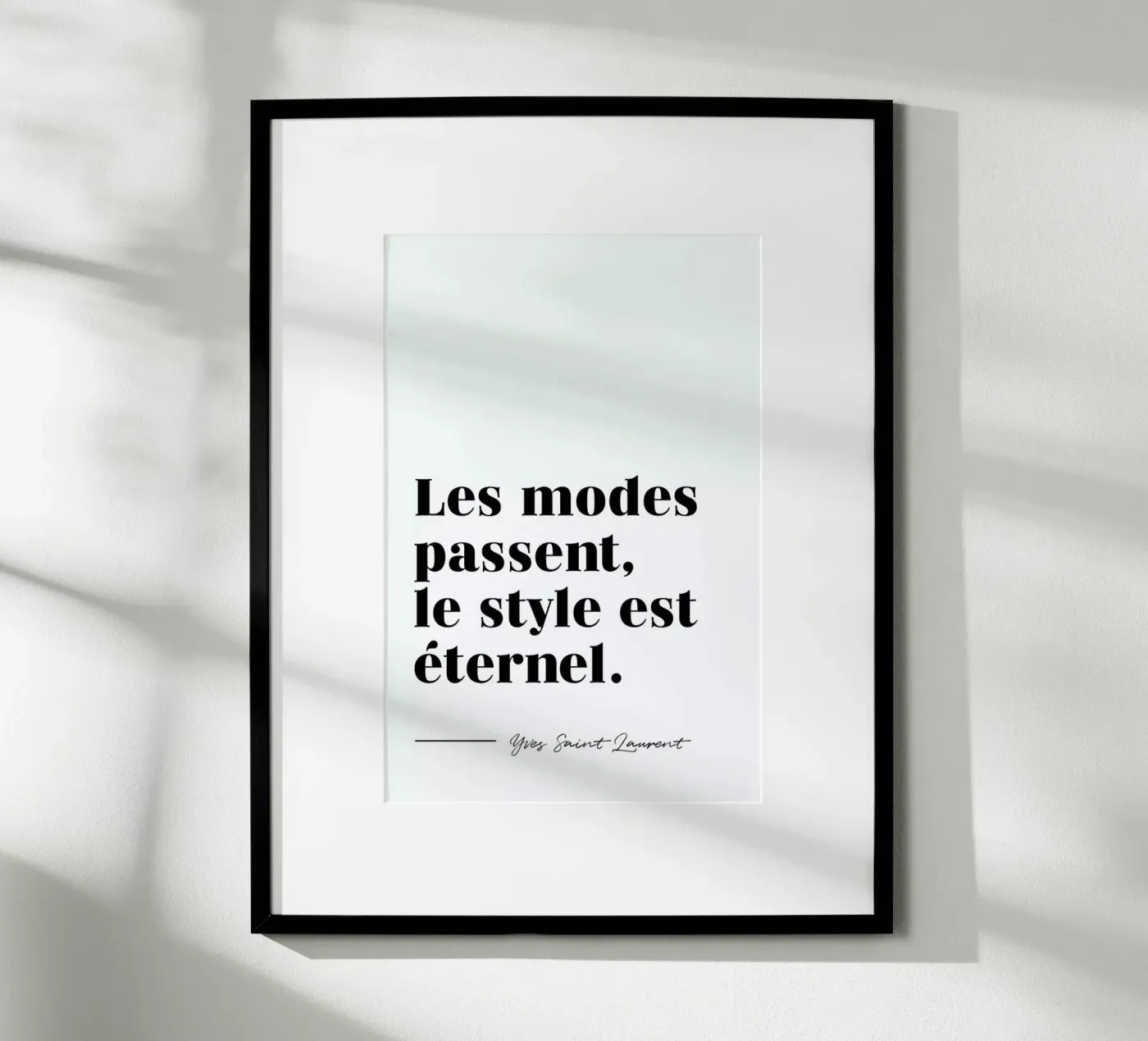 Style éternel poster van typed