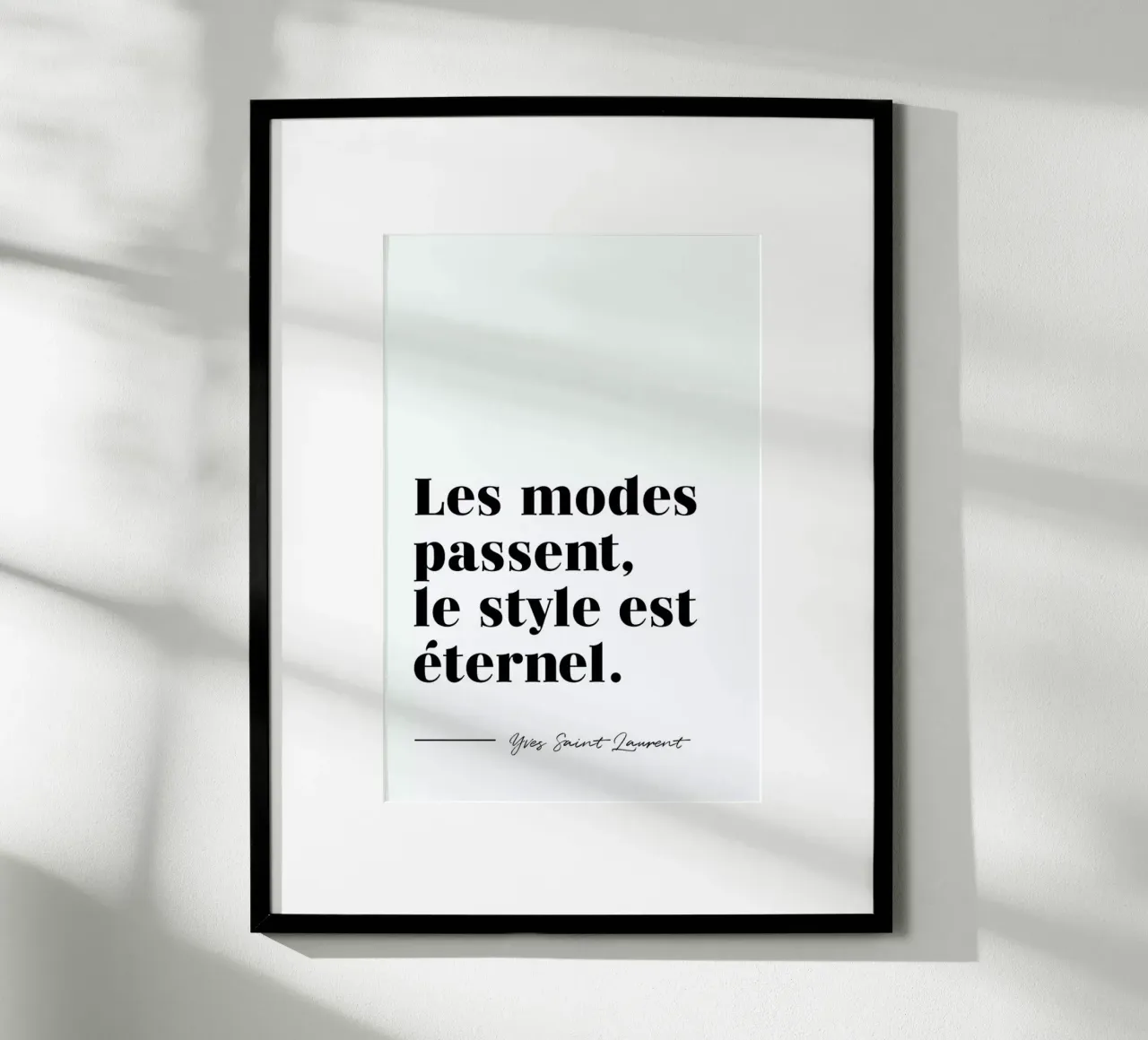 Style éternel poster van typed