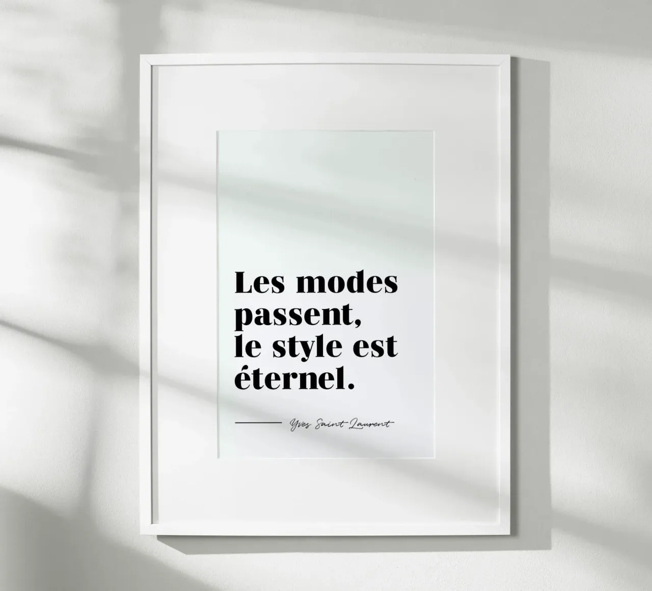 Style éternel poster van typed