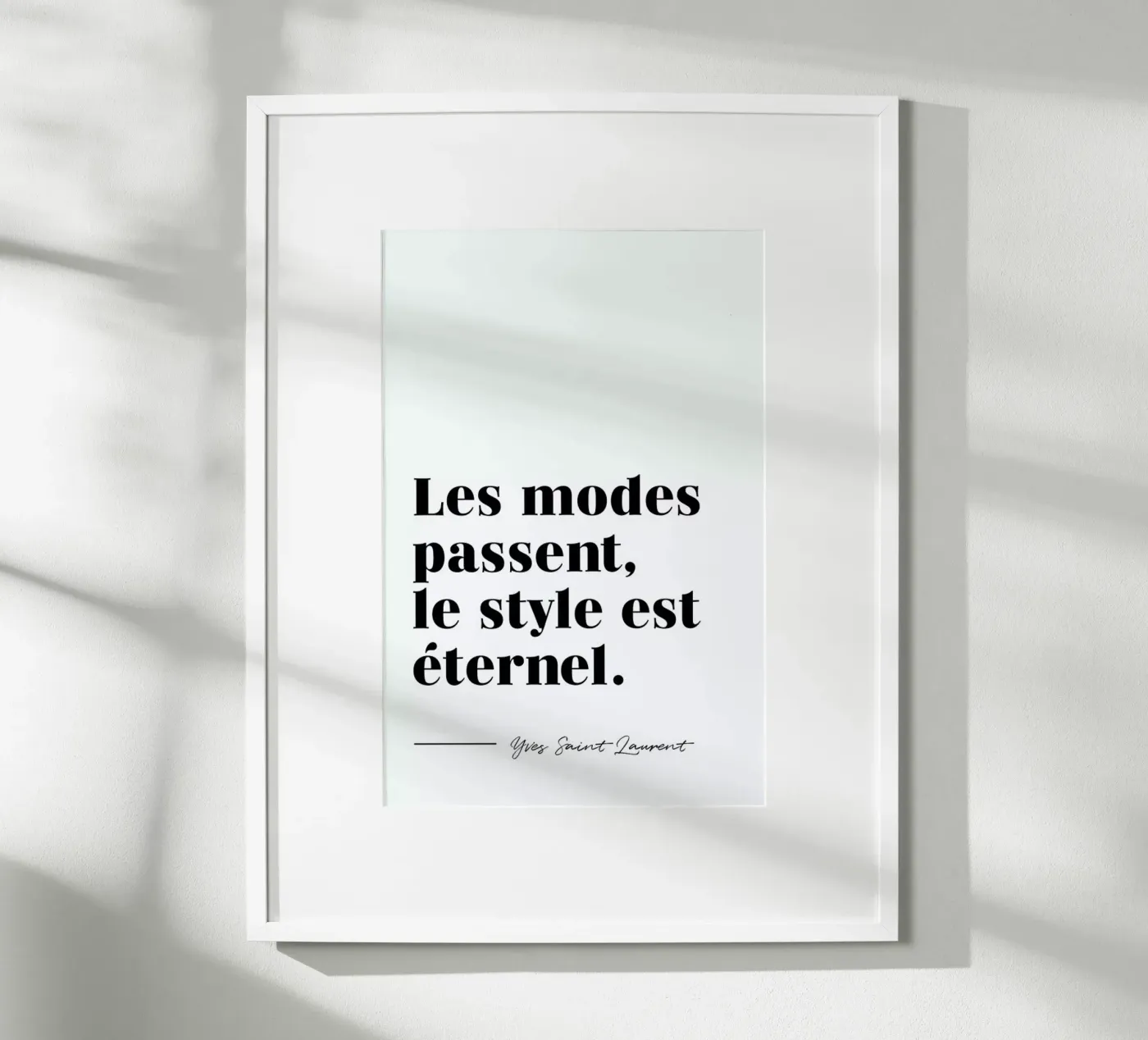 Style éternel poster van typed