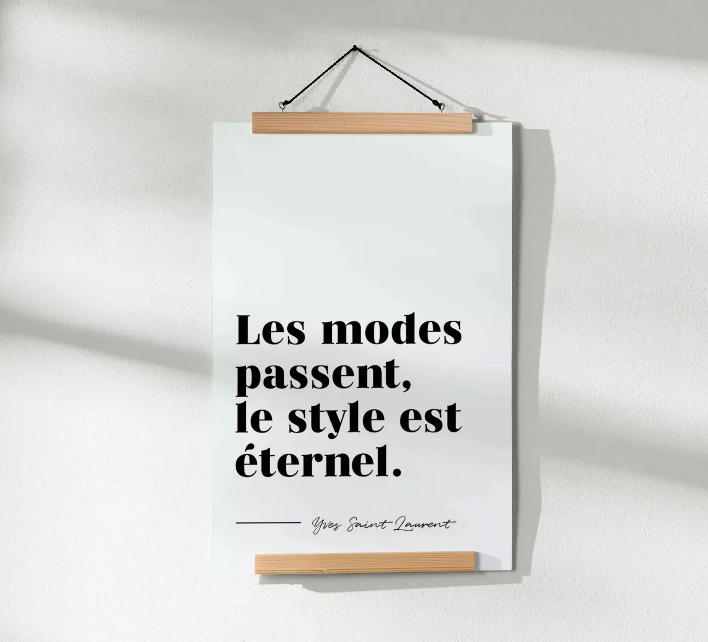 Style éternel poster van typed