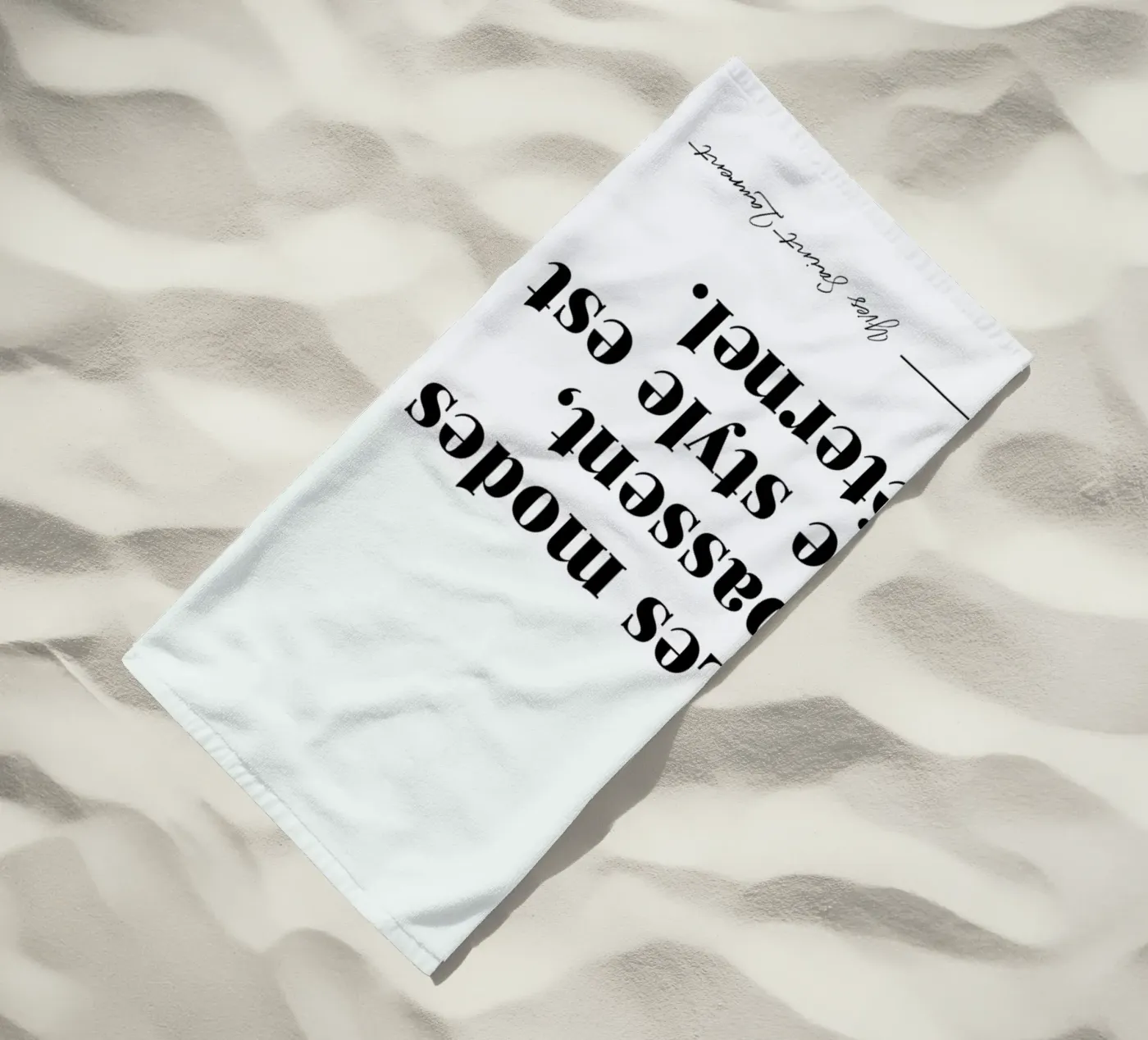 Style éternel strandhanddoek van typed