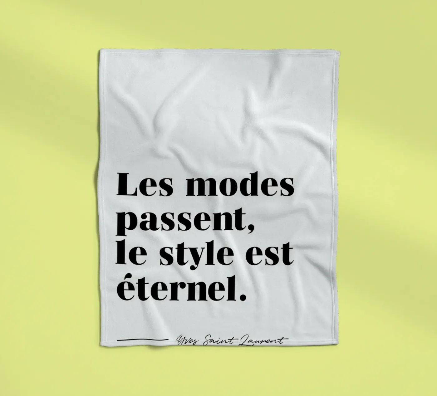 Style éternel fleece blanket by typed