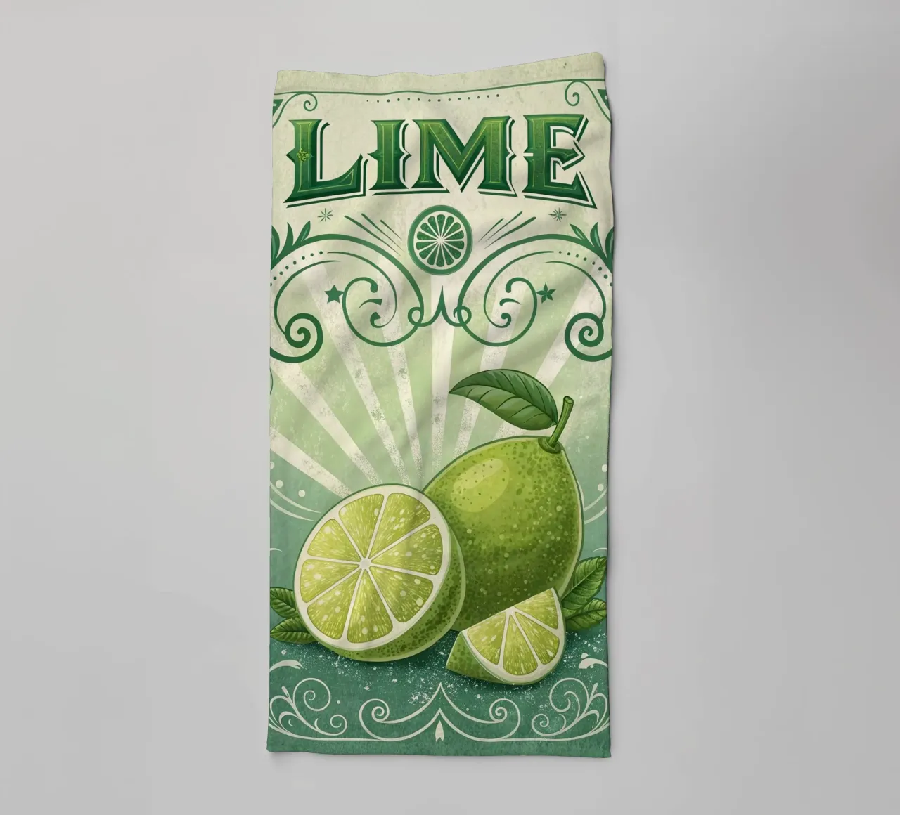 Manifesto della mostra della bevanda rinfrescante Lima asciugamano da bagno da 🎁 ARTVI-SHOP
