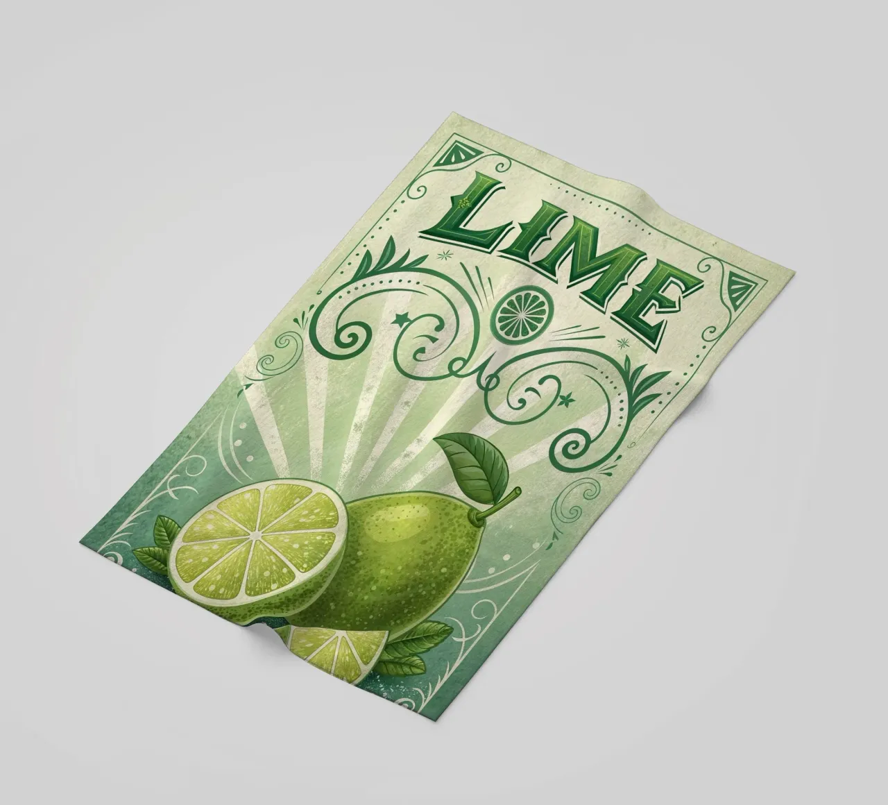 Manifesto della mostra della bevanda rinfrescante Lima telo mare da 🎁 ARTVI-SHOP