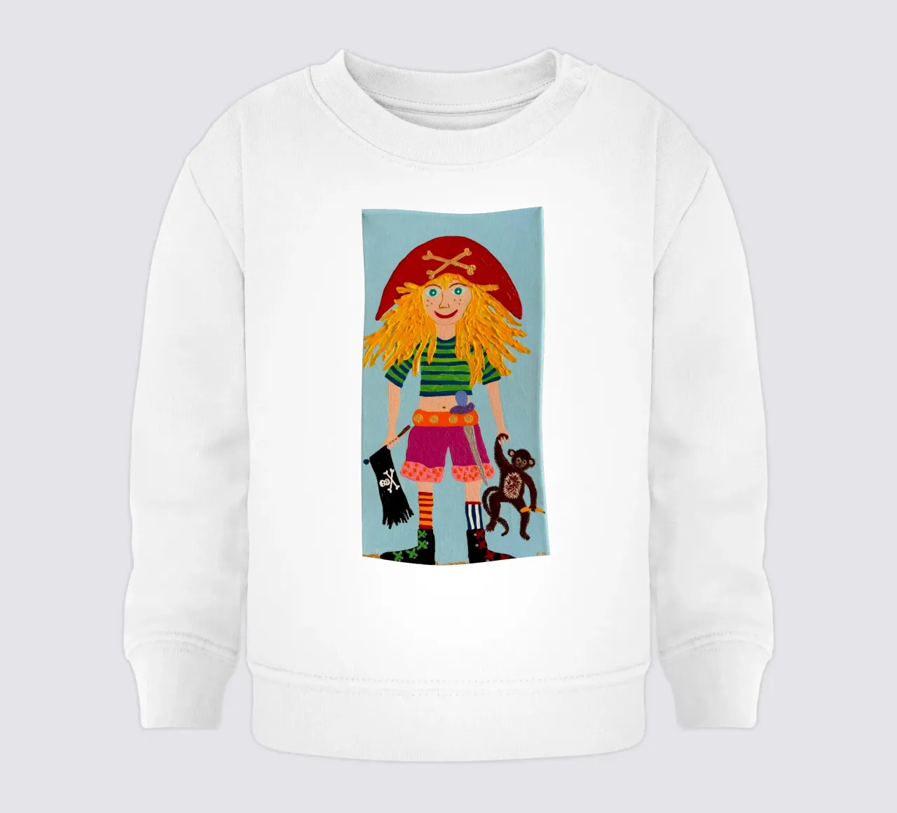 The pirate Azure baby sweatshirt by irenissima