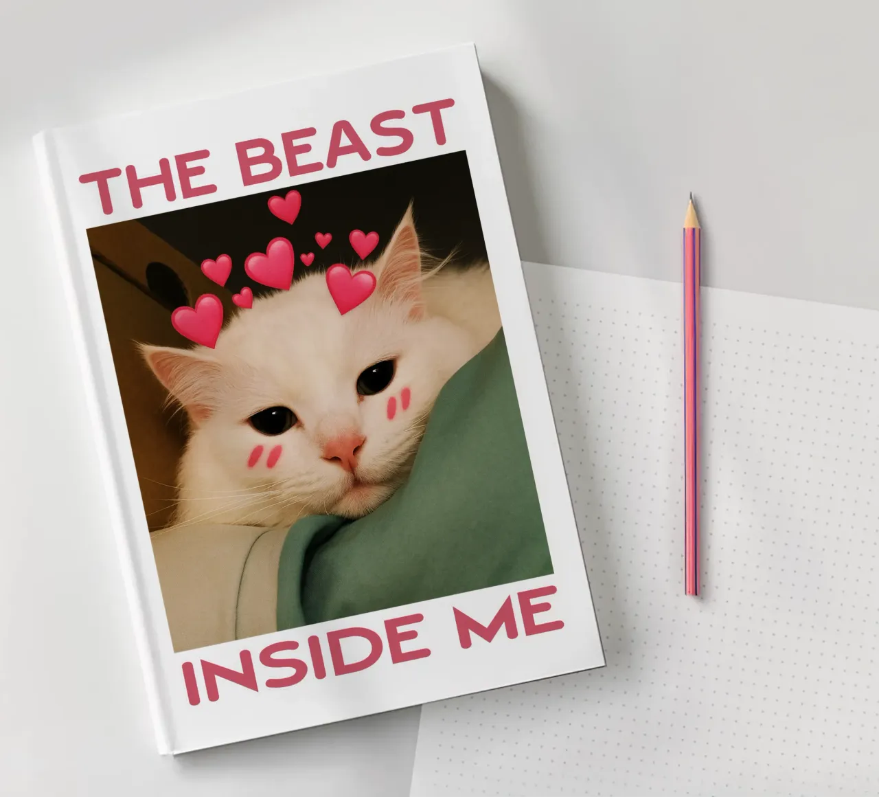 The beast inside me Funny Cat notebook by the gondals