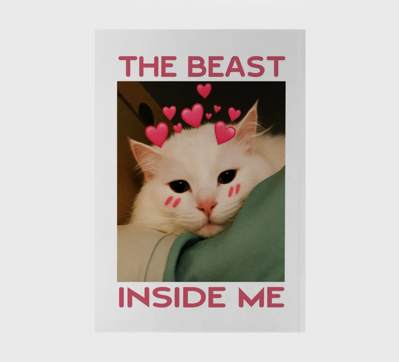 The beast inside me Funny Cat notebook by the gondals
