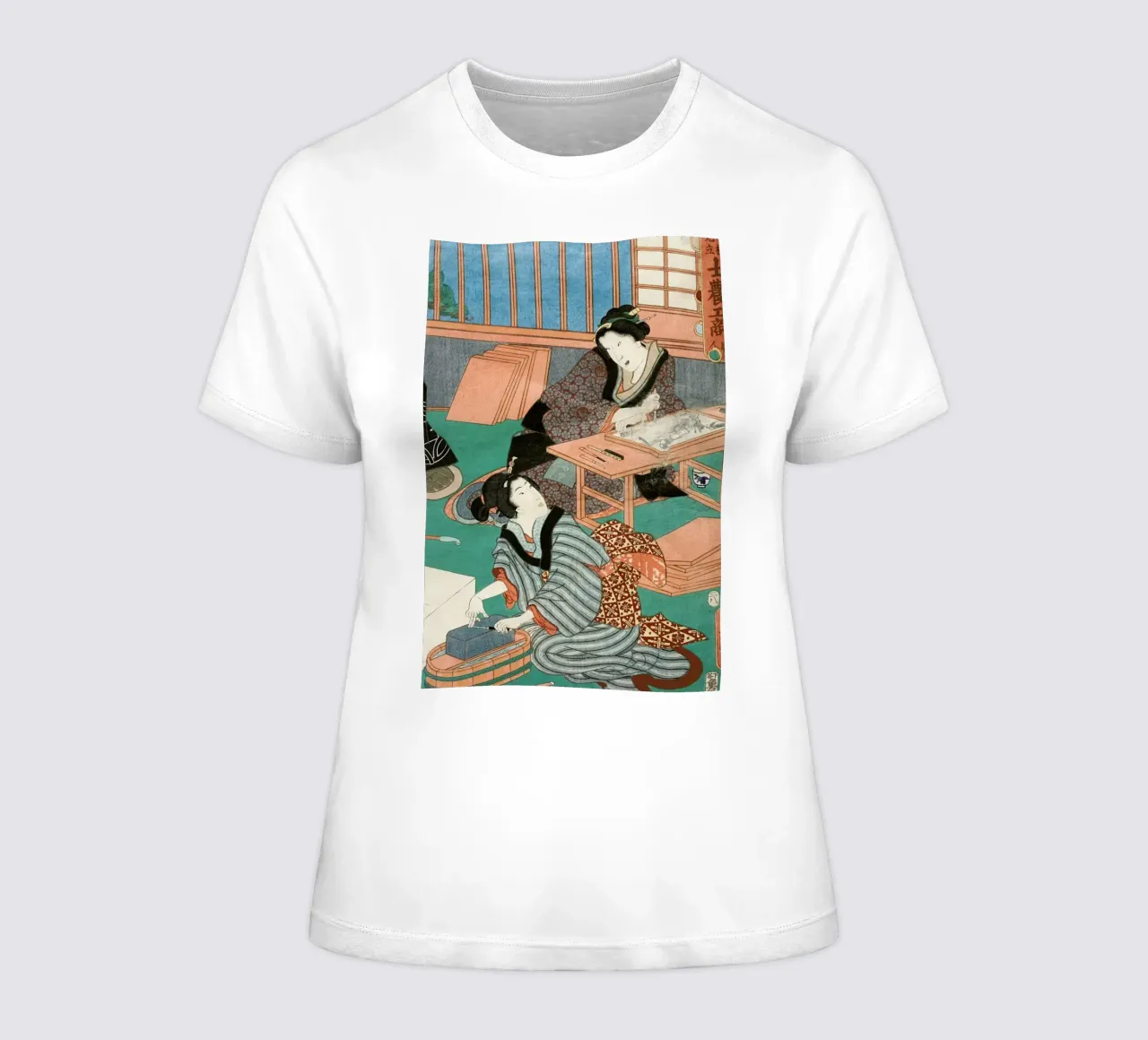 Kunisada - The Class of the Craftsmen II t-shirt da donna da ARTOTHEK