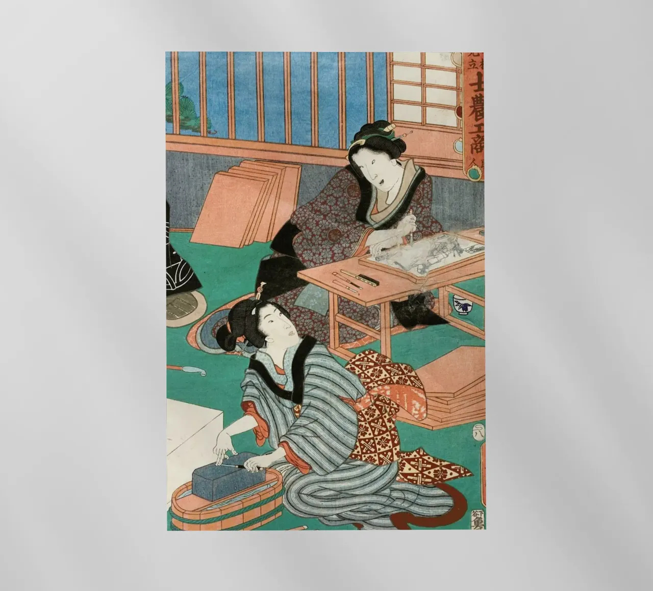 Kunisada - The Class of the Craftsmen II pellicola backlit da ARTOTHEK