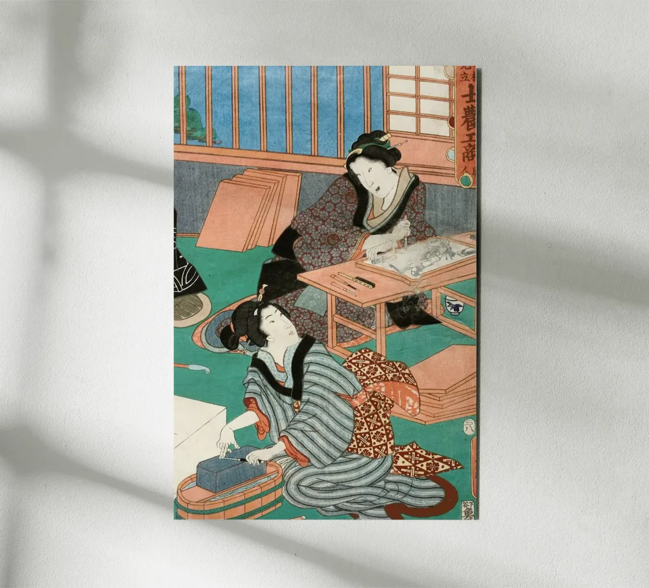 Kunisada - The Class of the Craftsmen II alluminio dibond da ARTOTHEK
