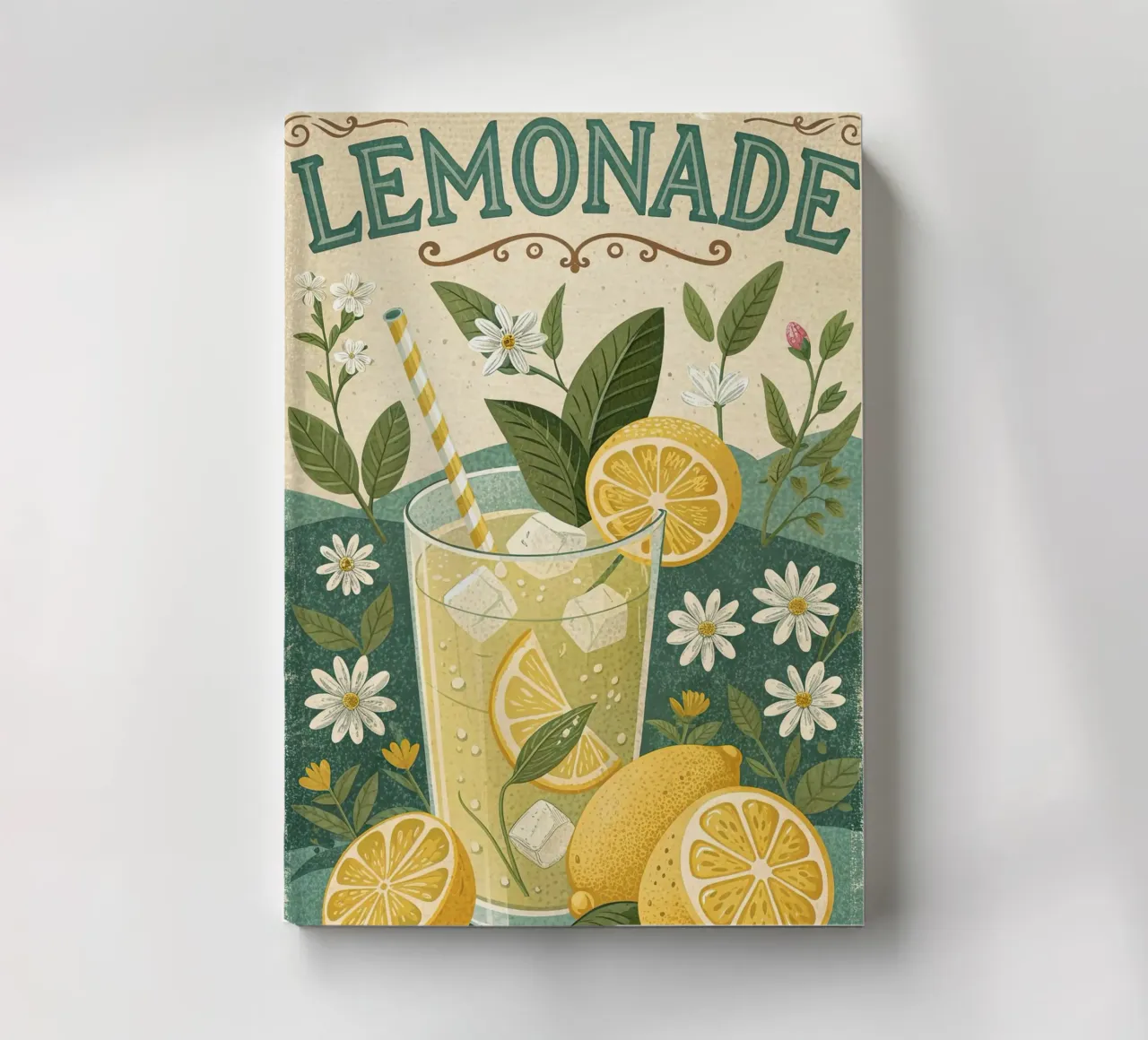Lemonade refreshing drink exhibition poster notebook by 🎁 ARTVI-SHOP
