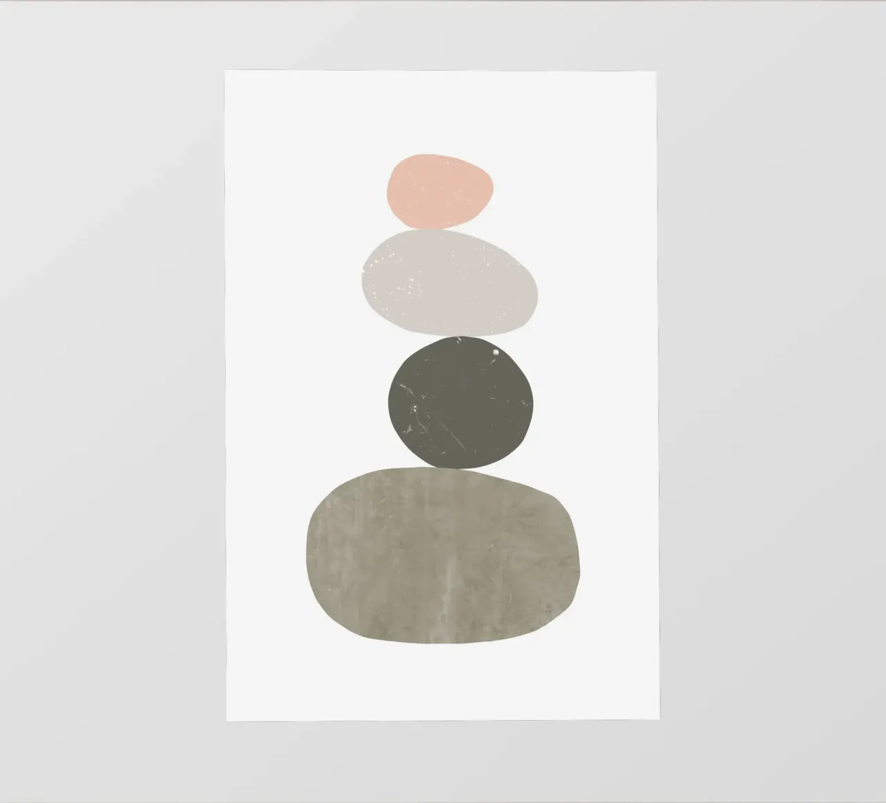 Pietre in equilibrio 1 telo in pvc da NouveauPrints