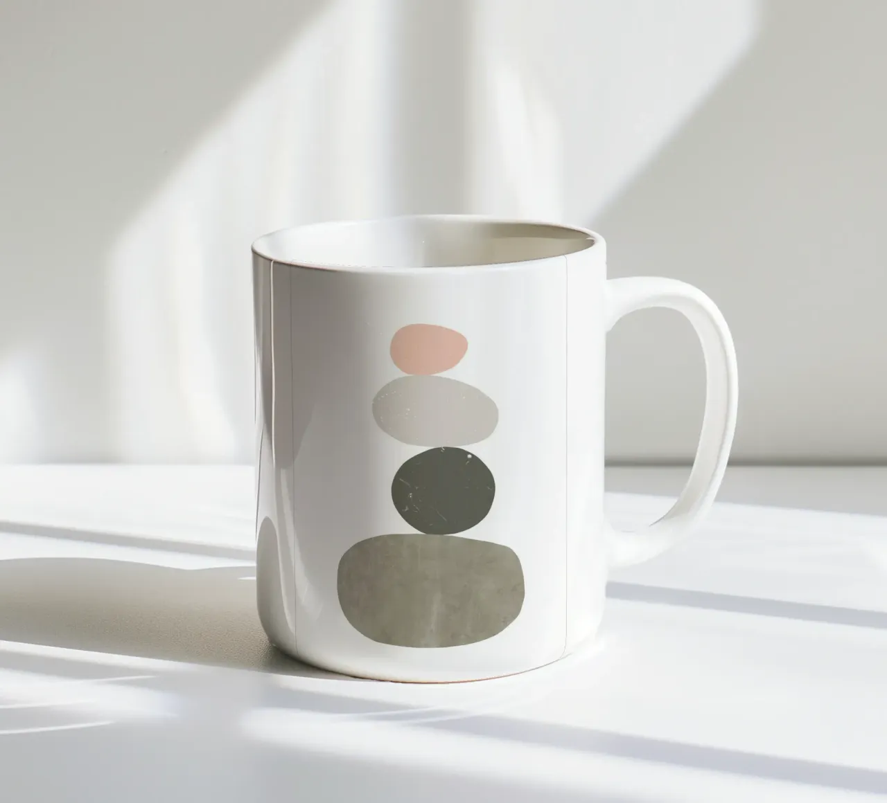 Pietre in equilibrio 1 tazza in ceramica da NouveauPrints
