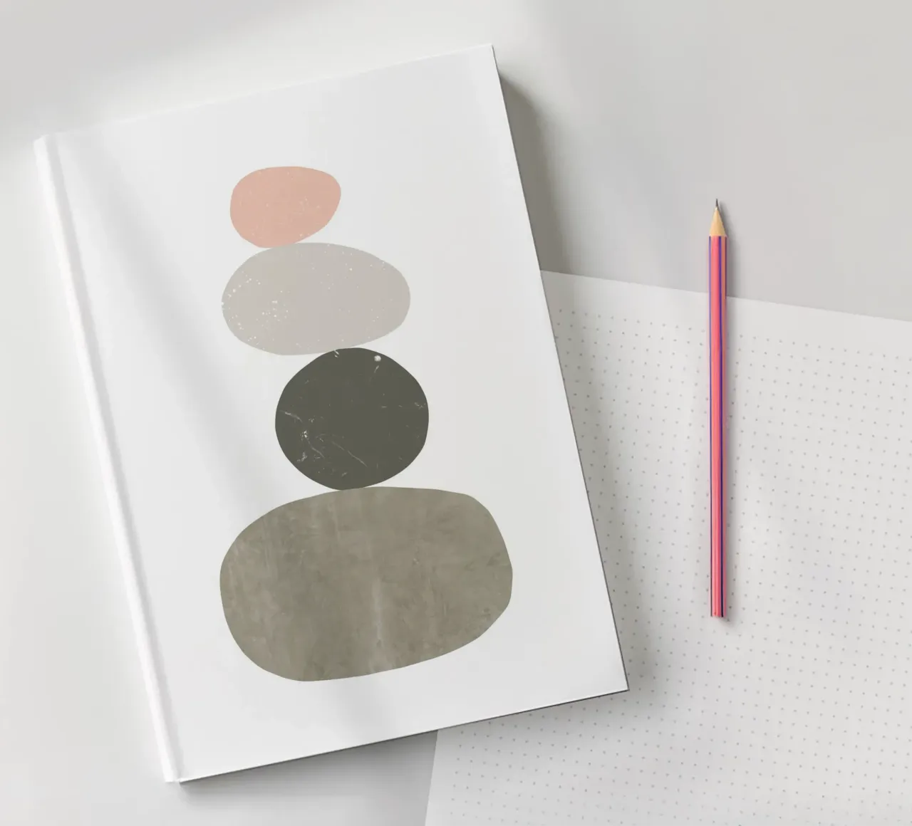Stones in balance 1 notebook by NouveauPrints