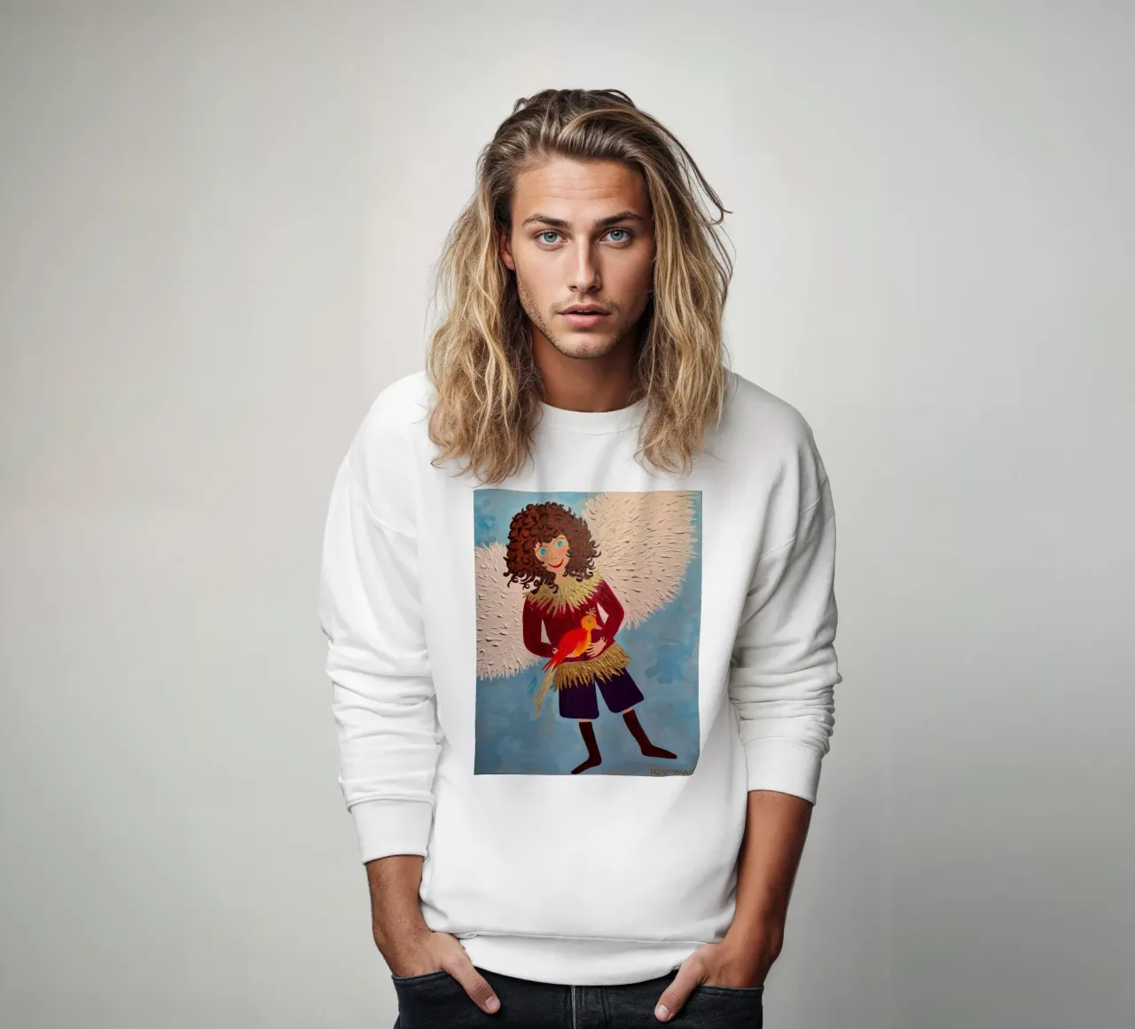 L'angelo custode Raffaele felpa da irenissima