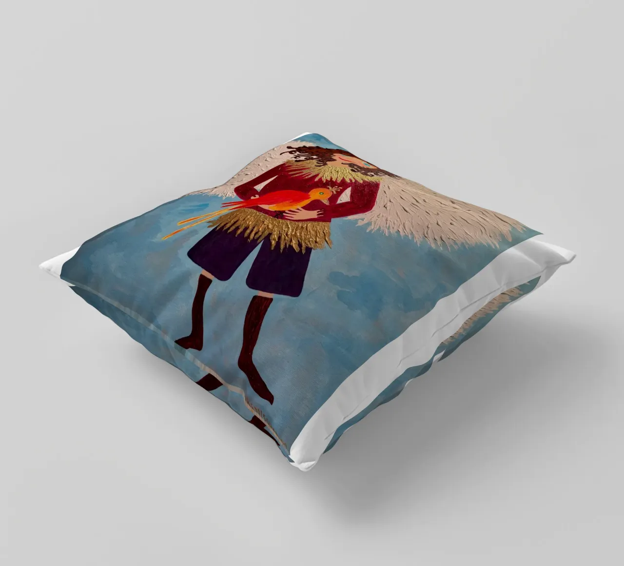 L'angelo custode Raffaele cuscino da irenissima